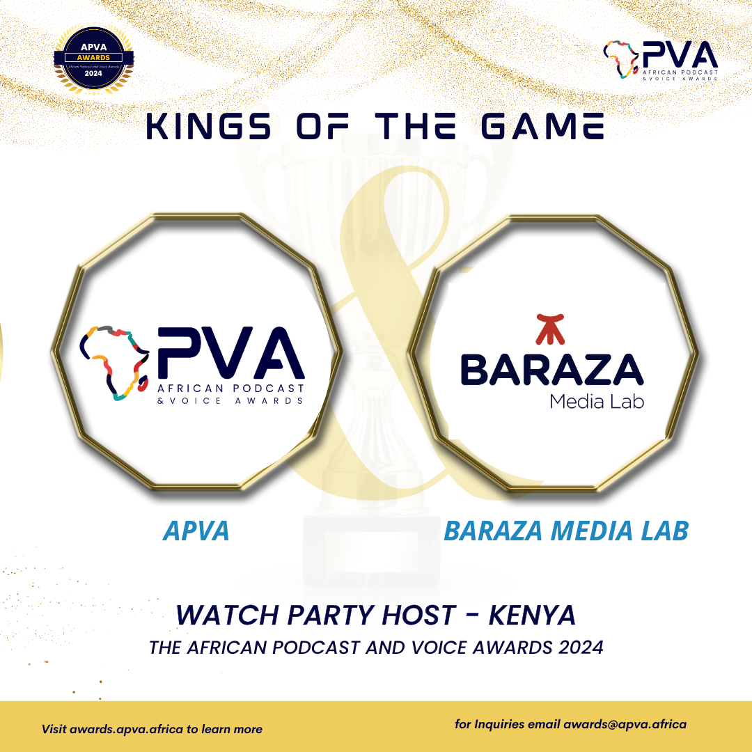 Baraza Media Lab Joins African Podcast and Voice Awards as a Watch Party Host