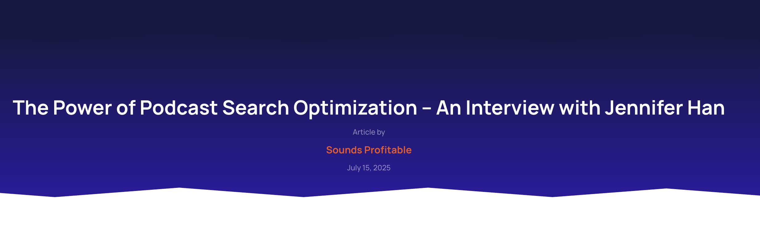 The Power of Podcast Search Optimization