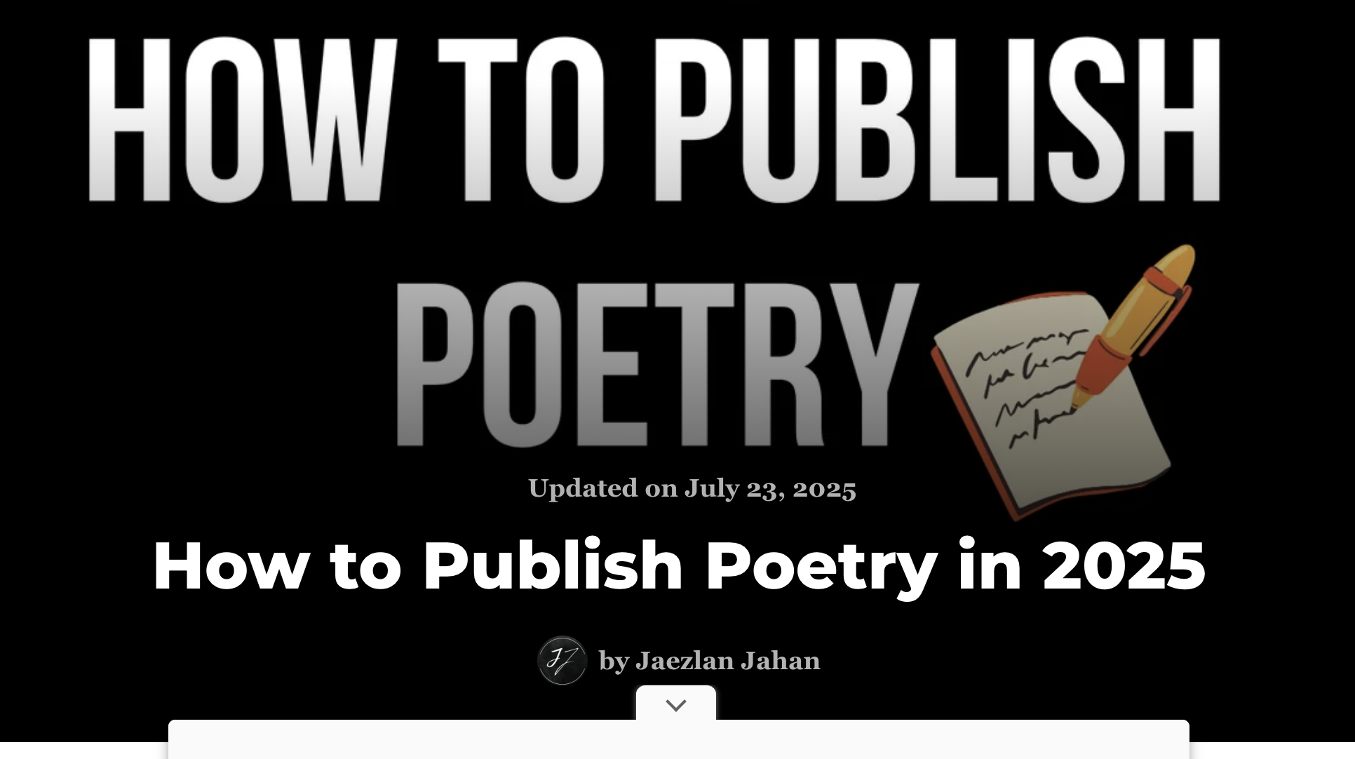 How to Publish Poetry in 2025