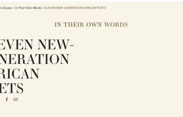 Eleven New-Generation African Poets