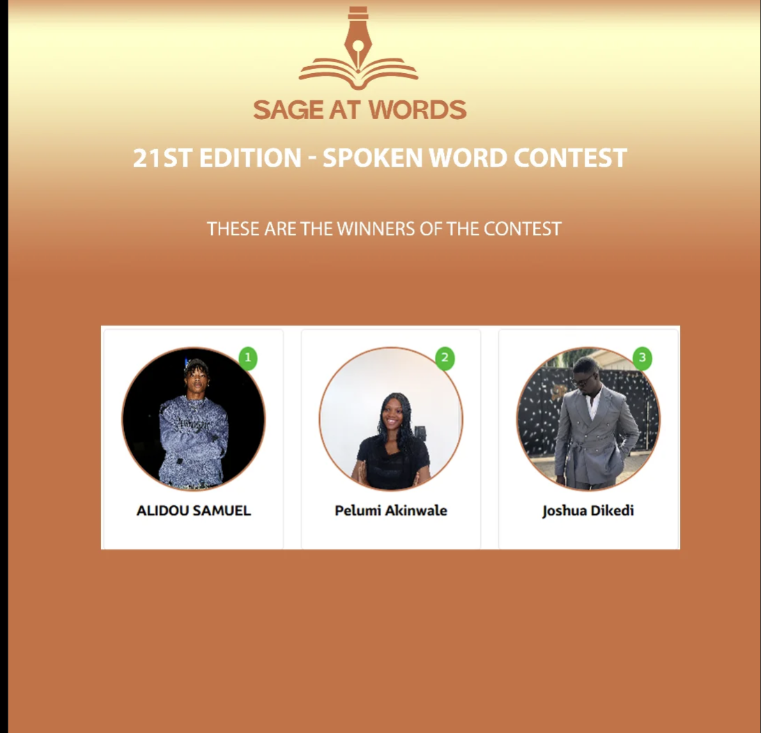 21st Edition of Spoken Words Contest Announces Winners