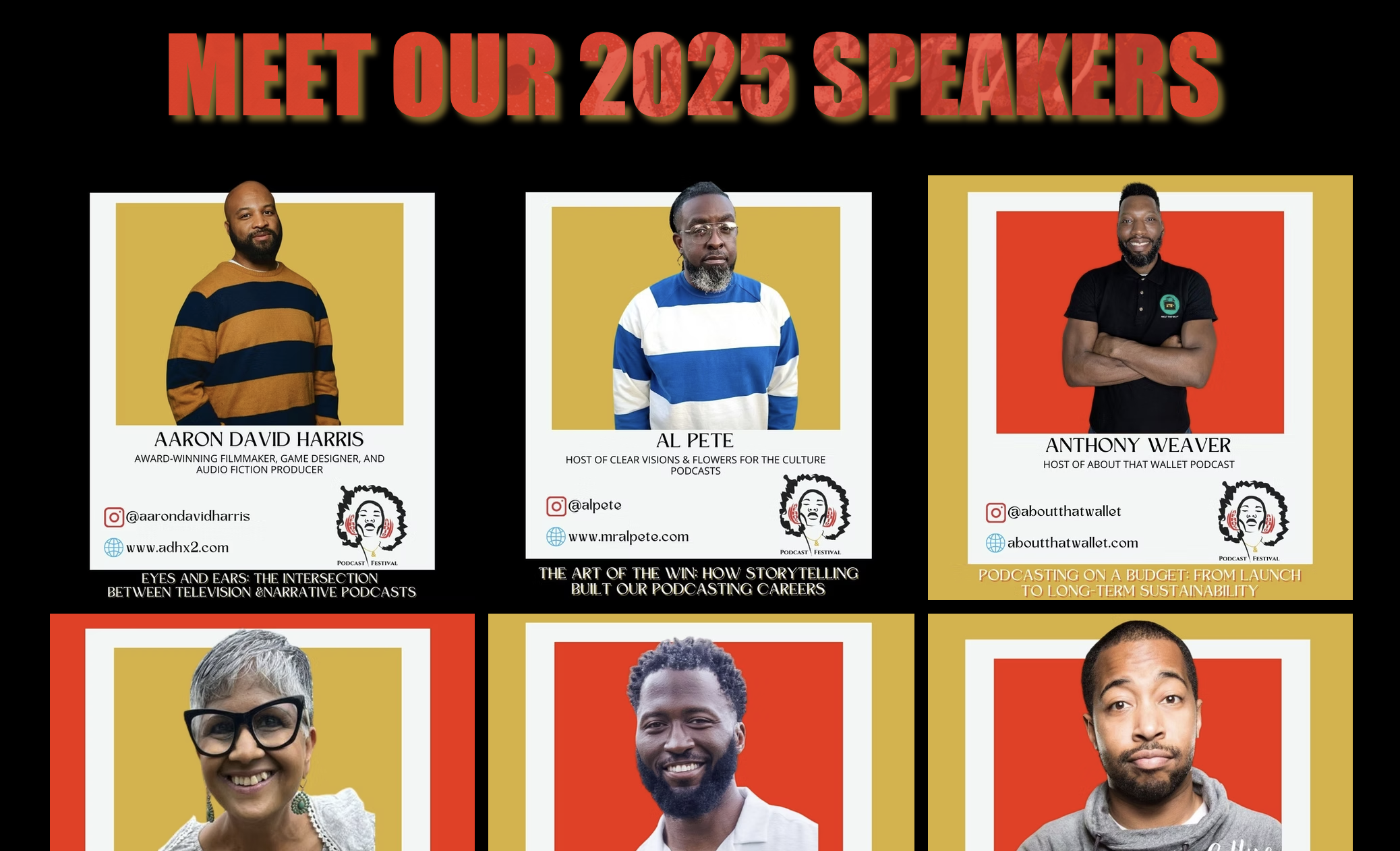 Speaker Lineup Announced for the 2025 Afros & Audio Podcast Festival